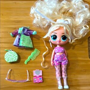 LOL Doll with Accessories - Blonde Hair, Pink Outfit